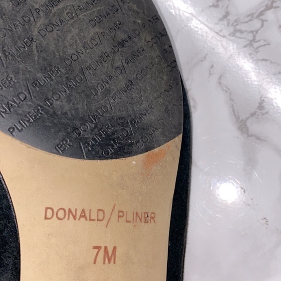 Donald J Pliner black suede loafers size 7M - Picture 7 of 9